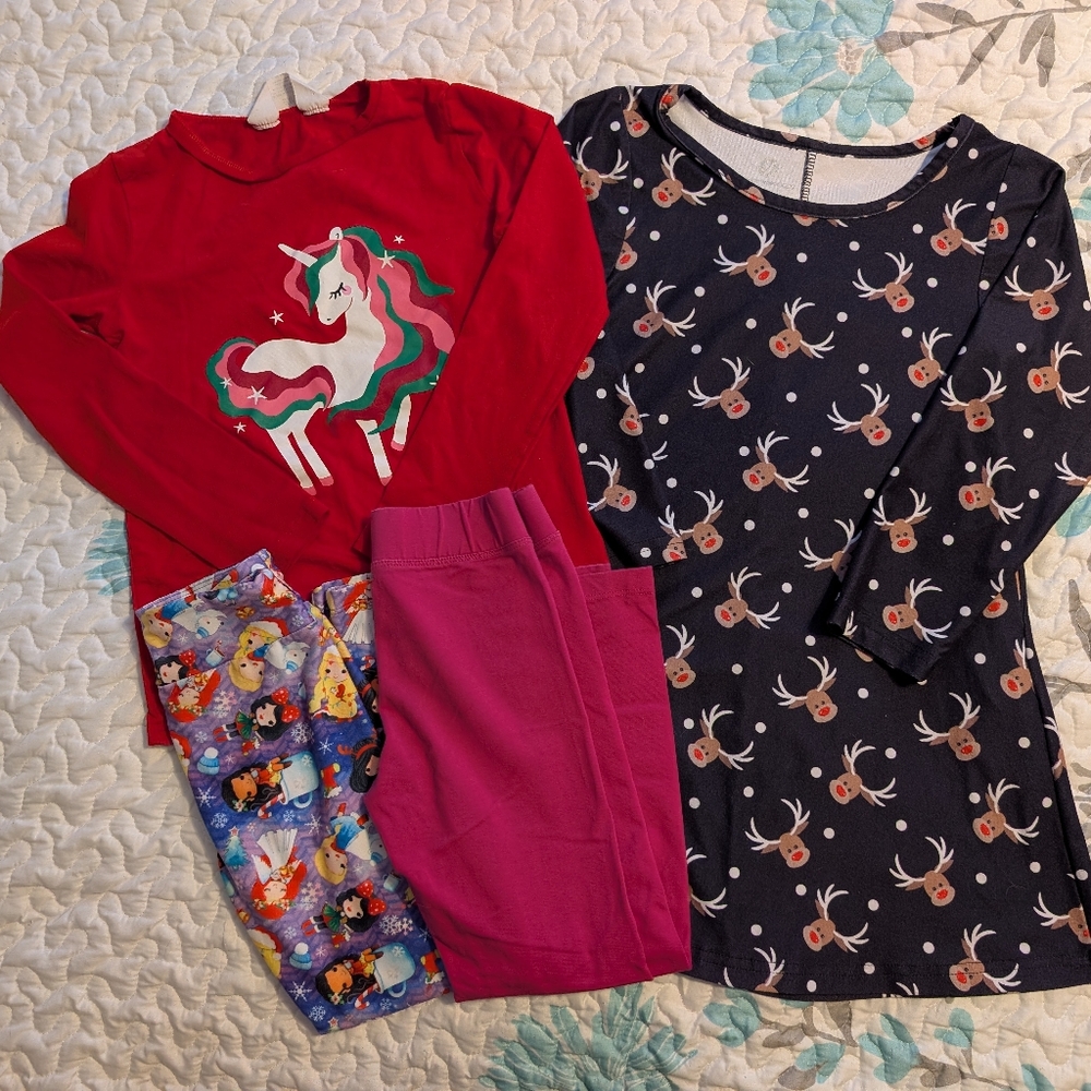 Girls 6/7 Clothing 4 Piece Holiday Lot
